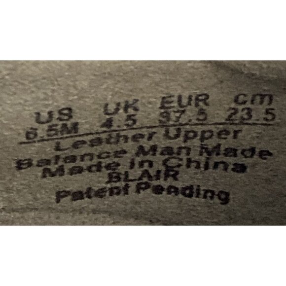 Naturalizer Womens Size 6.5M Black Leather Casual hook loop closure Shoes - Picture 8 of 8